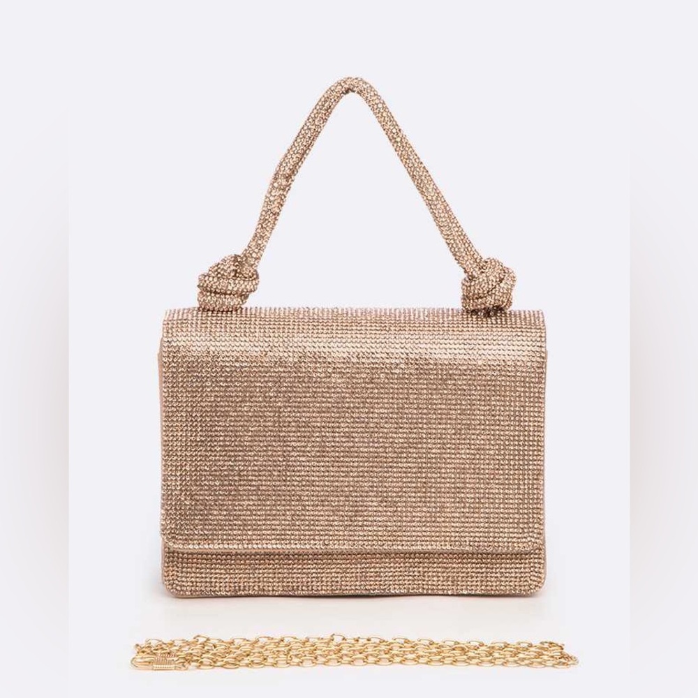 New Gorgeous Evening Prom Rhinestone Top Handle Bag - Picture 5 of 7